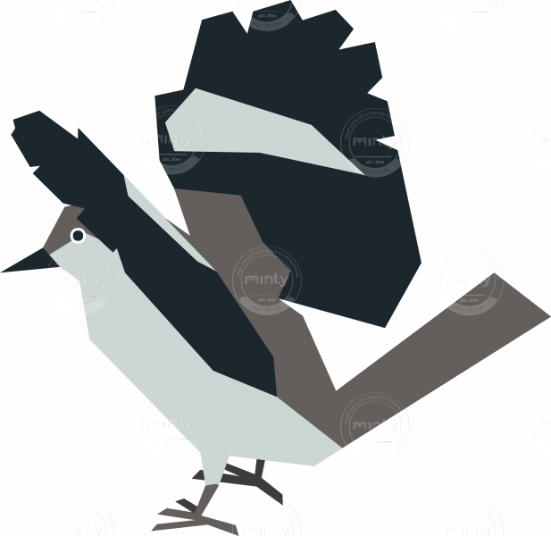 Mockingbird Dancing - Belted Kingfisher (617x600), Png Download