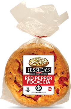 350 Roasted Red Pepper Foccacia - Whole Wheat Bread (350x525), Png Download