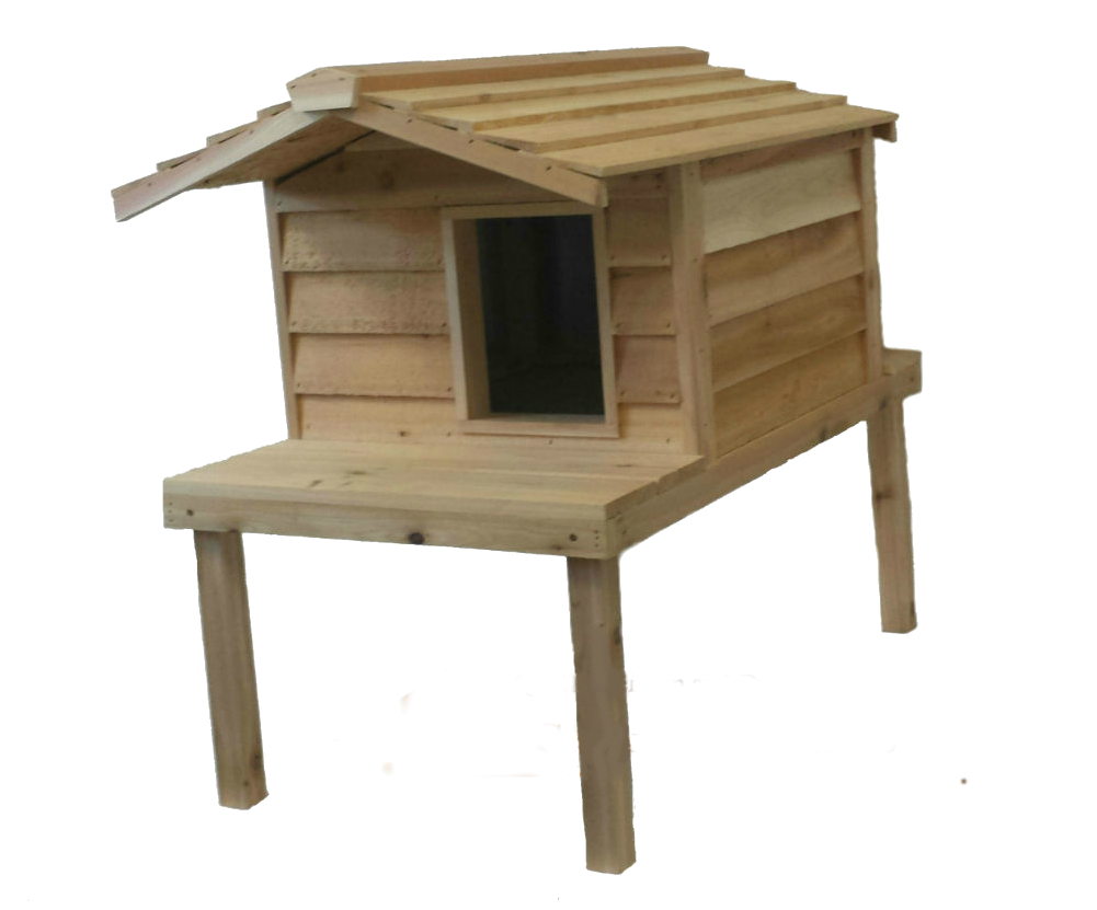 Ships Free Large Cedar Insulated Cat Or Small Dog House - Undercover Pet Houses Large Cedar Insulated Cat (1200x1200), Png Download