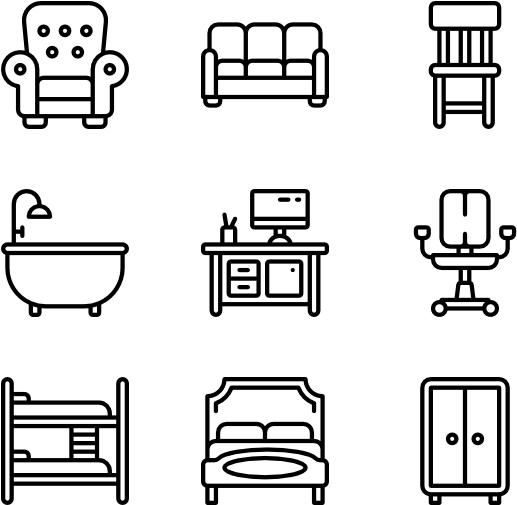 Furniture - Icon (600x564), Png Download