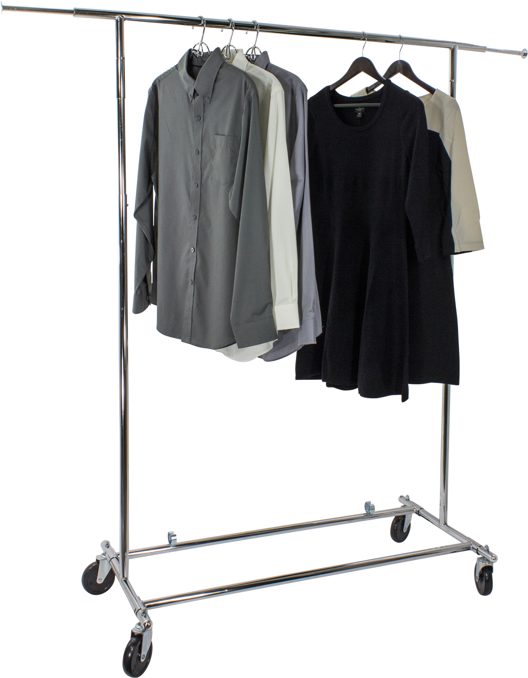 Picture Chrome Folding Clothes Rack - Chrome Folding Clothes Rack (492x492), Png Download