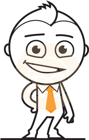 Outline Vector Cartoon Character - Cartoon Character Outline (418x464