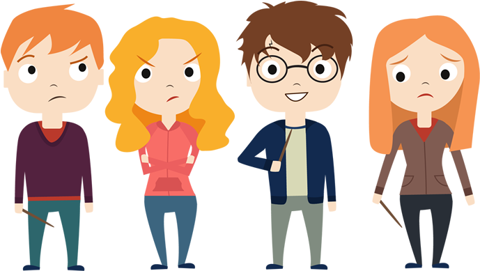 A Much Larger Head - Chibi Vector (730x450), Png Download