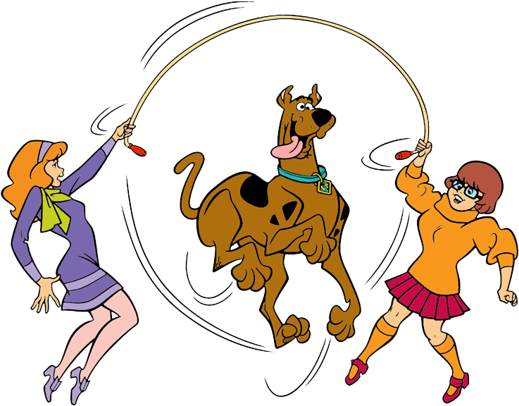 Scooby-doo Clip Art - Velma Daphne Scooby Doo (745x579), Png Download