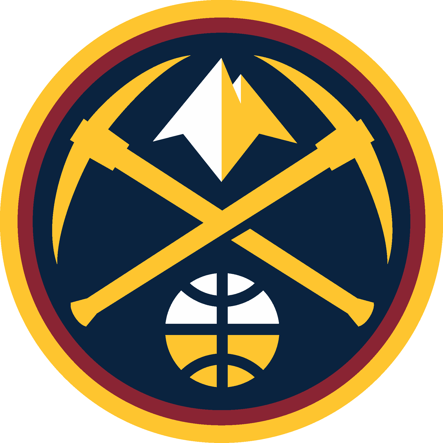 New Denver Nuggets Logo (1817x1817), Png Download