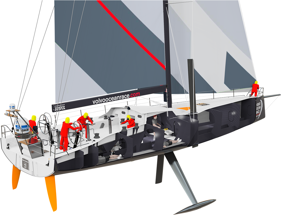 Volvo Ocean Race Boat - Volvo Ocean Race Yacht (1500x1000), Png Download