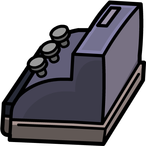 Rooms Pizza 2012 Cash Register - Club Penguin Cash Register (500x500), Png Download
