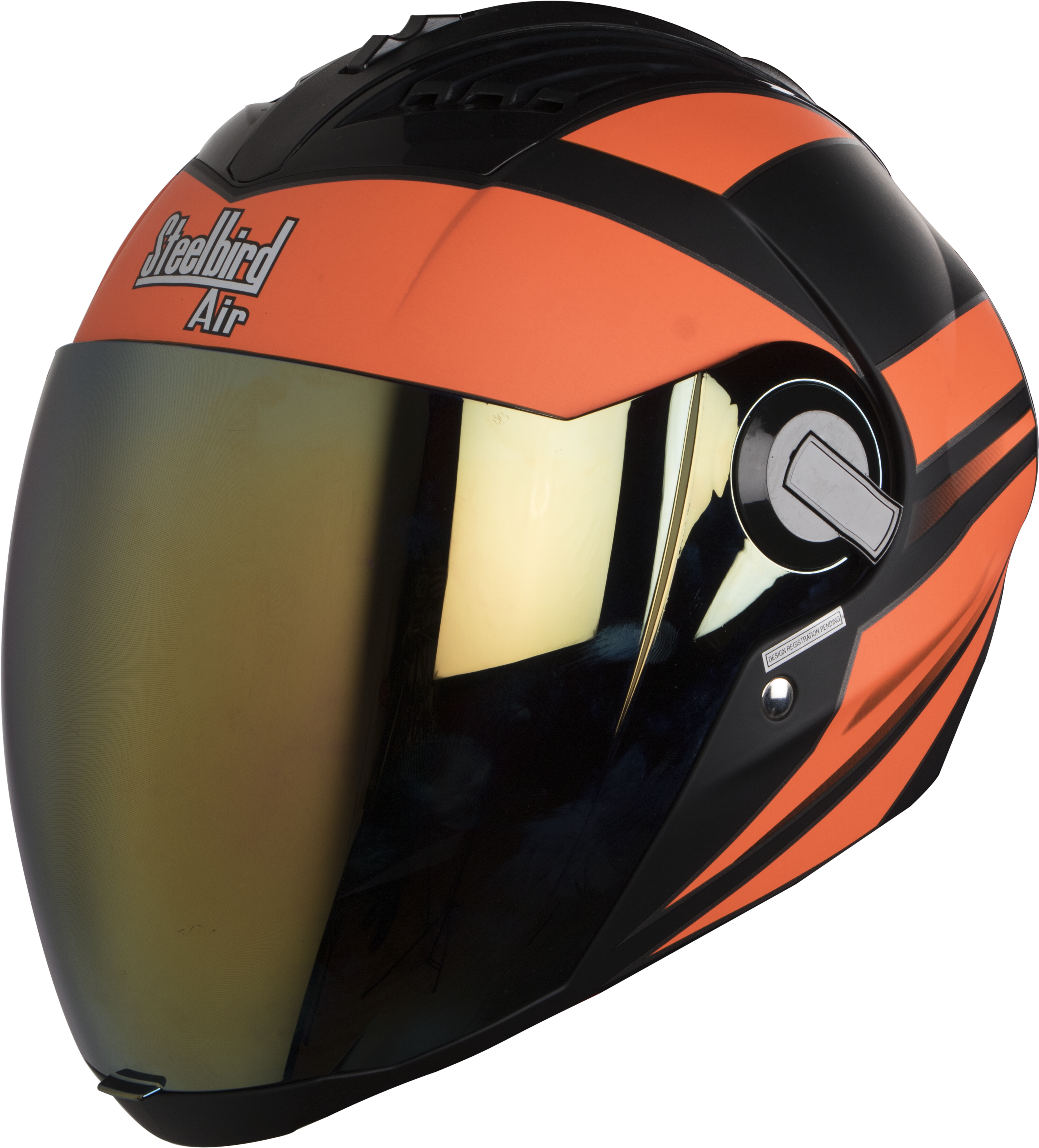 Best Helmets In India - Steelbird Air Sba 2 Streak (2984x3297), Png Download