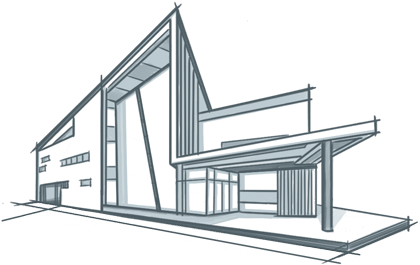 Commercial Architecture - Arch (531x281), Png Download