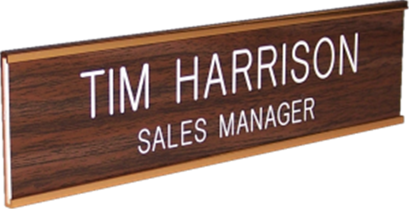 Nameplate & Wall Holder - 726 (800x409), Png Download