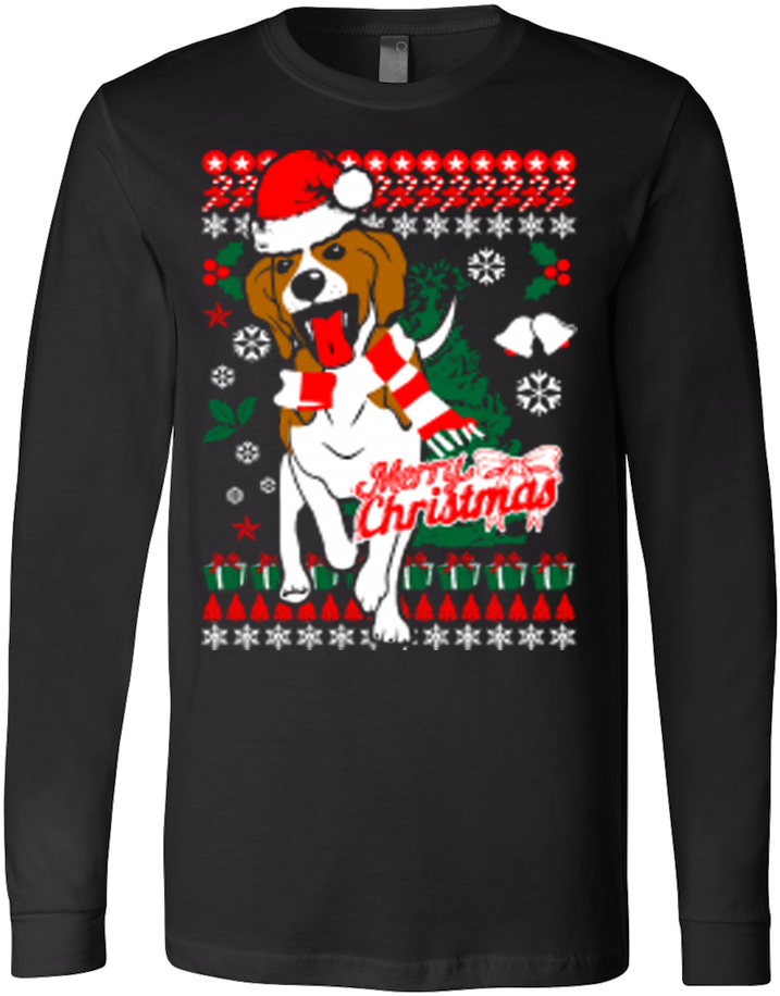 Beagle Dog Ugly Christmas Sweater Holiday Xmas - Ugly Christmas Sweater Transparent (1000x1000), Png Download