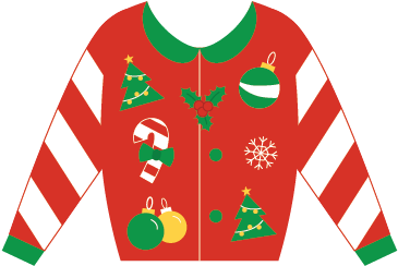 Royalty Free Library Sweaters Sticker Pack By Menard - Ugly Christmas Sweater Sticker (408x408), Png Download
