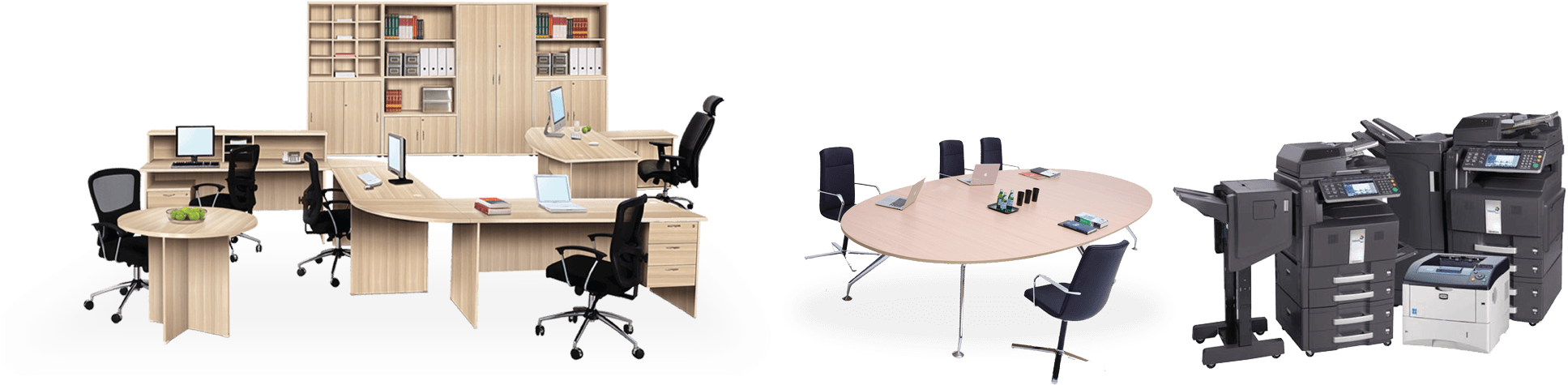 Office Furniture And Equipment Leasing - Office Equipment And Furniture (2000x550), Png Download