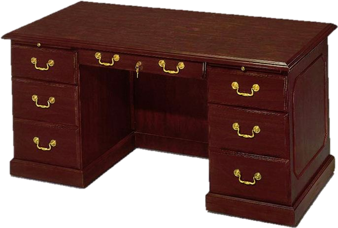 Governors Executive Desk - Flexsteel Contract Governor's Executive Desk (686x495), Png Download