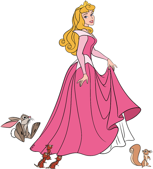 Sleeping Beauty Clipart Aurora Dress - Sleeping Beauty Aurora Clipart (500x559), Png Download