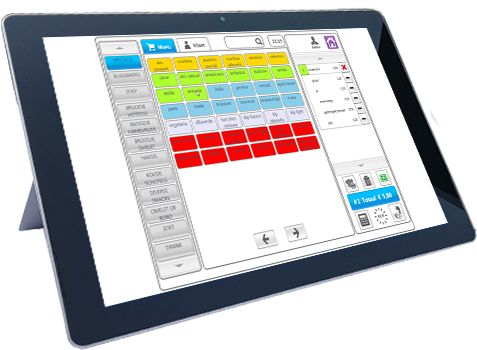 Pos Cash Register Tablet Premium Restaurant - Tablet Pos (480x450), Png Download