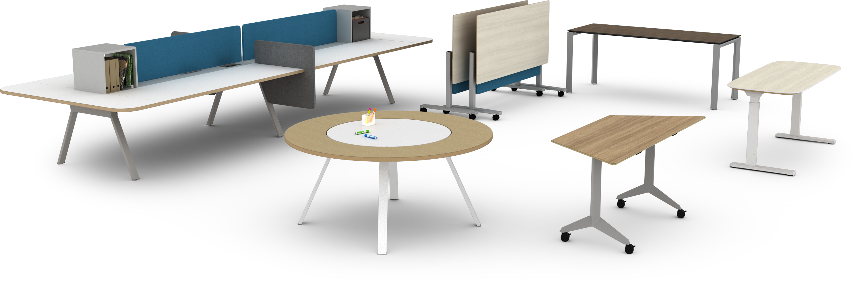 Tables & Desks - Furniture (2859x944), Png Download