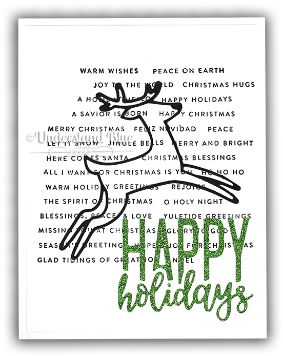 Simon Says Clear Stamps Tiny Words - Christmas Card (650x767), Png Download