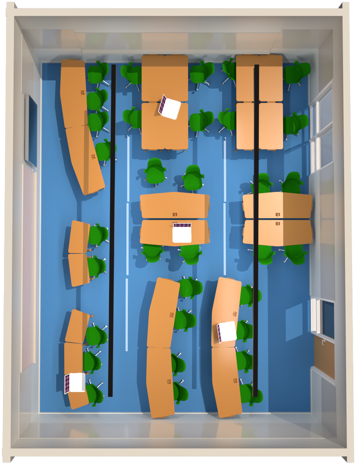 Classroom Interior - Effectsresult - - Architecture (1600x1200), Png Download