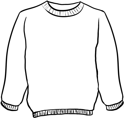 easy sweater drawing