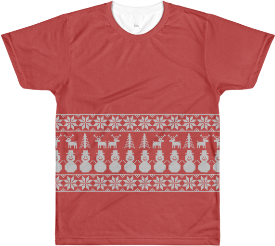 Half Blue Half Red T Shirt (600x600), Png Download