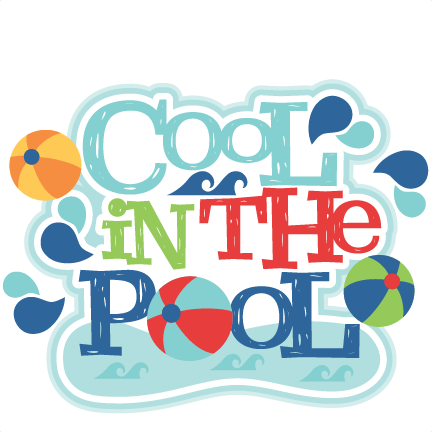 Cool In The Pool Title Svg Scrapbook Cut File Cute - Get Cool In The Pool (432x432), Png Download