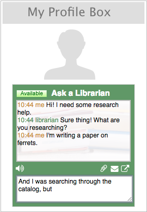Embed Chat Boxes Into Your Libguides Pages Using Simple - Online Chat (481x430), Png Download