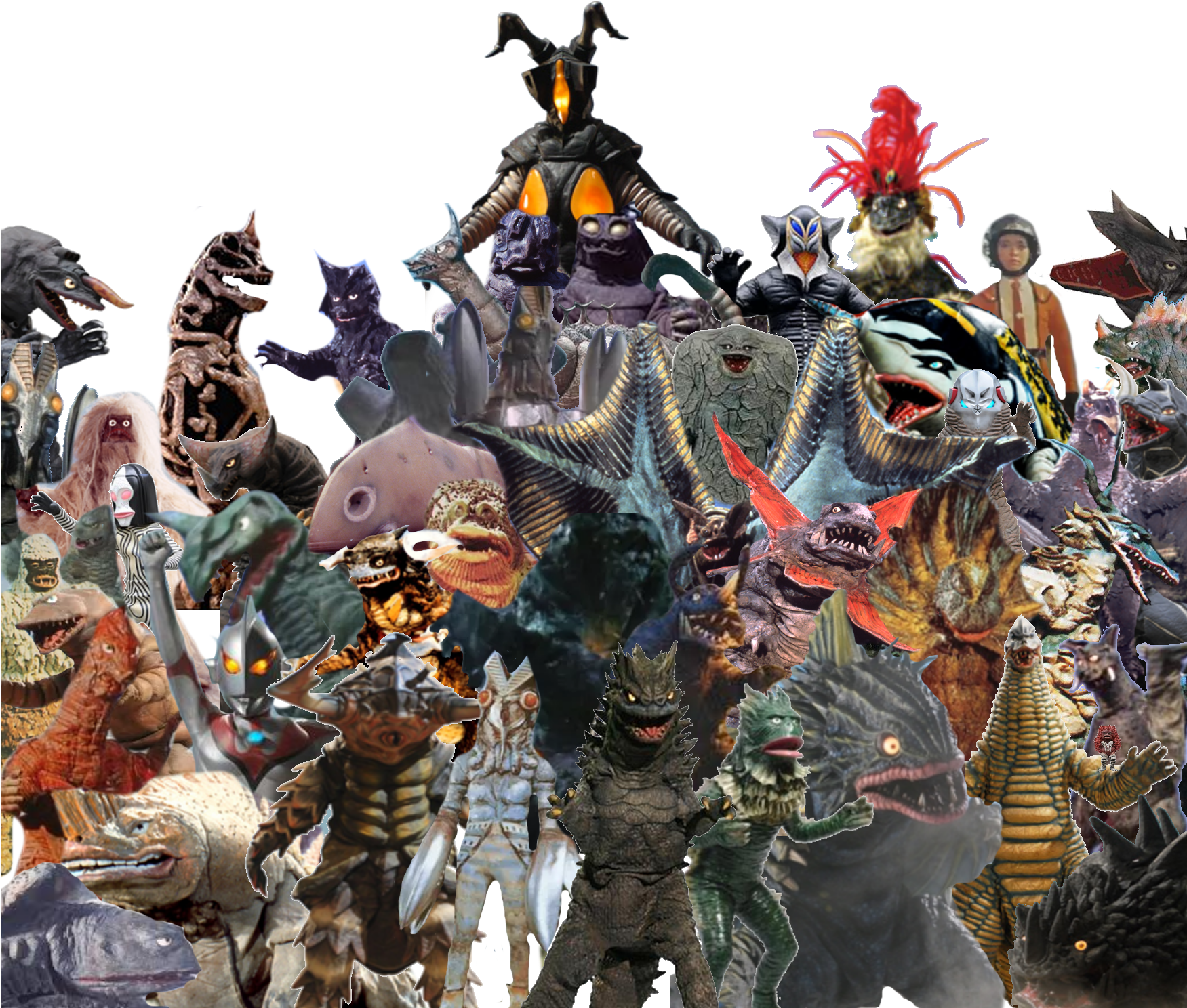 Ultraman Hayata Monsters - Ultraman Monsters (1750x1500), Png Download