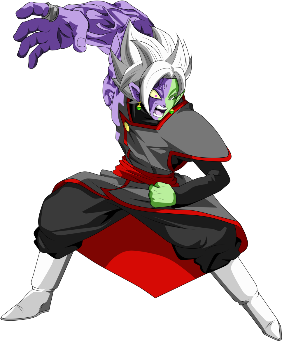Merged Zamasu By Frost Z-dbbfoun - Merged Zamasu Half Corrupted (1024x1198), Png Download