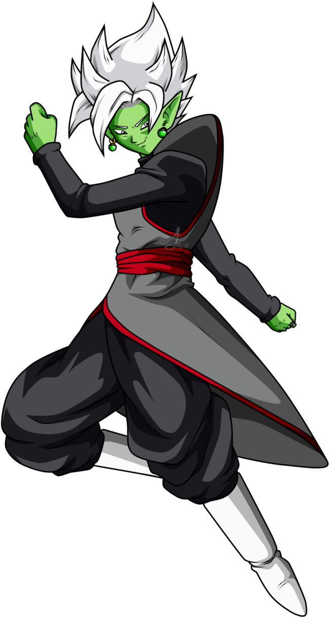 Black Goku Y Zamasu - Zamasu Fusion Black Goku (654x1222), Png Download