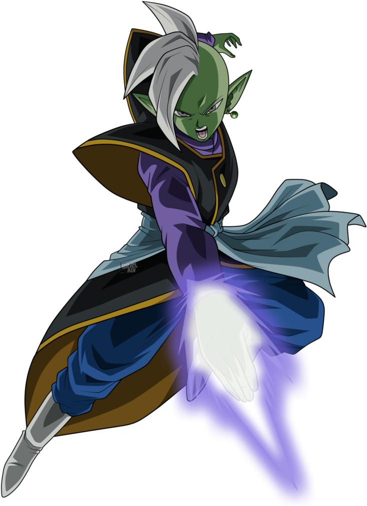Zamasu By Urielalv Dragon Ball Z, Superhero, Goku, - Dibujo De Zamasu Con Su Espada (774x1032), Png Download