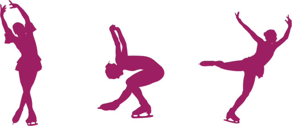 Figure Skating Png Transparent Image - Figure Skating Png (1024x444), Png Download