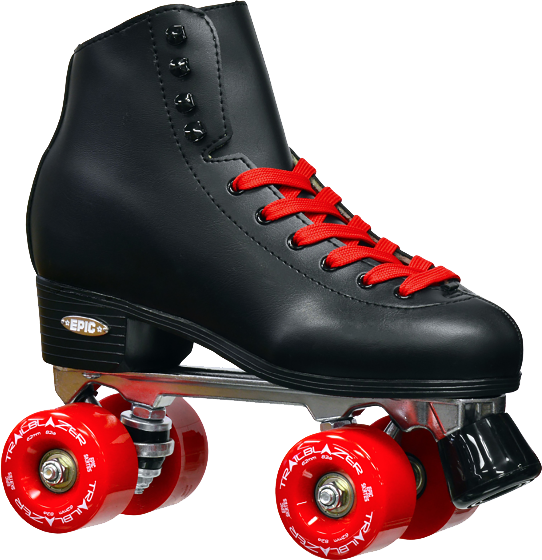 Classic - Black And Red Skates (1600x1200), Png Download