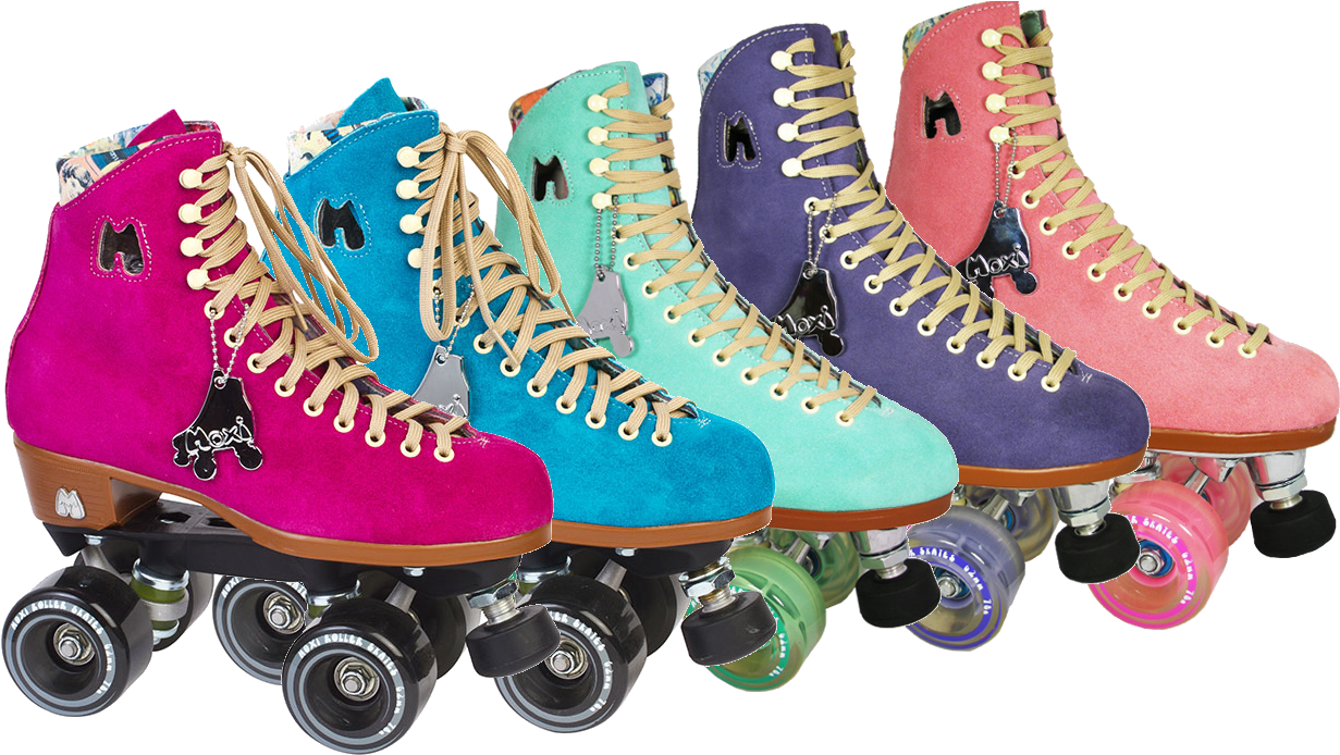 Roller Skate Transparent Image - Moxi Fuchsia Quad Roller Skates (1293x712), Png Download