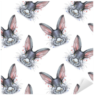 Painted Drawing With Watercolor Seamless Pattern Portrait - Watercolor Painting (400x400), Png Download