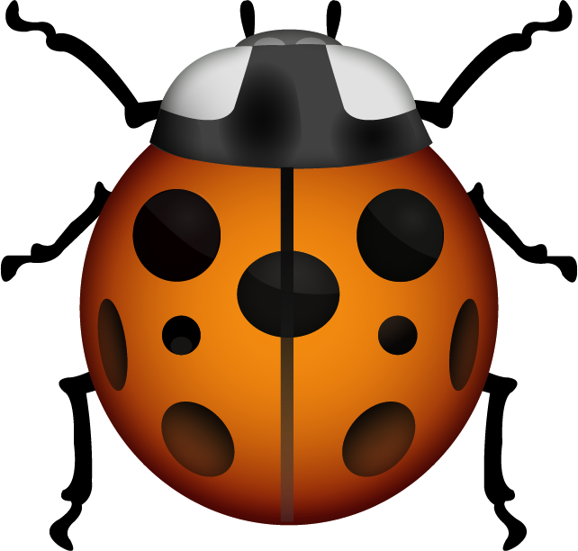 Download Ai File - Ladybug Emoji Png (642x612), Png Download