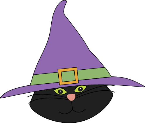 Cat In The Hat Clip Art Free - Cat With A Hat Clipart (497x422), Png Download