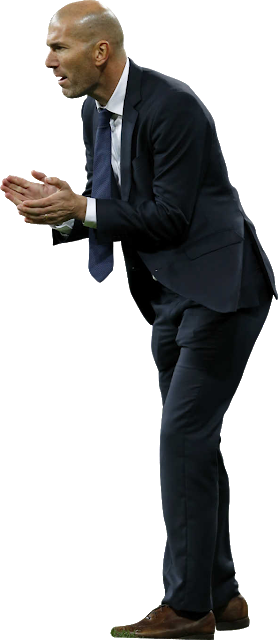 Zinedine Zidane - Zidane Real Madrid Png (278x640), Png Download