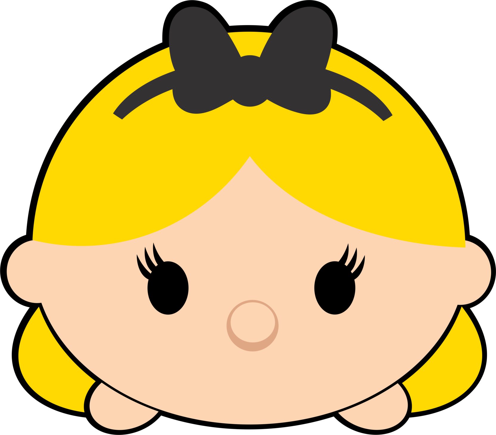 Princess Tsum Tsum (1664x1459), Png Download