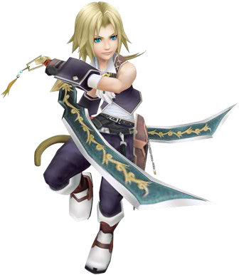 Alt1 - Zidane Final Fantasy Dissidia (336x386), Png Download
