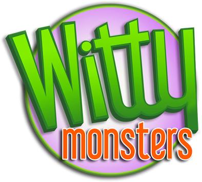 Logo Witty Monsters - Graphic Design (394x354), Png Download