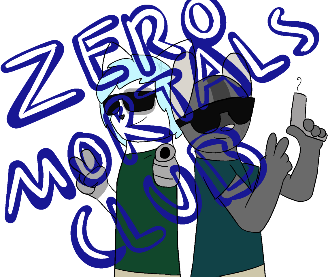 @purplesce Zero Mortals Club - Cartoon (1280x960), Png Download