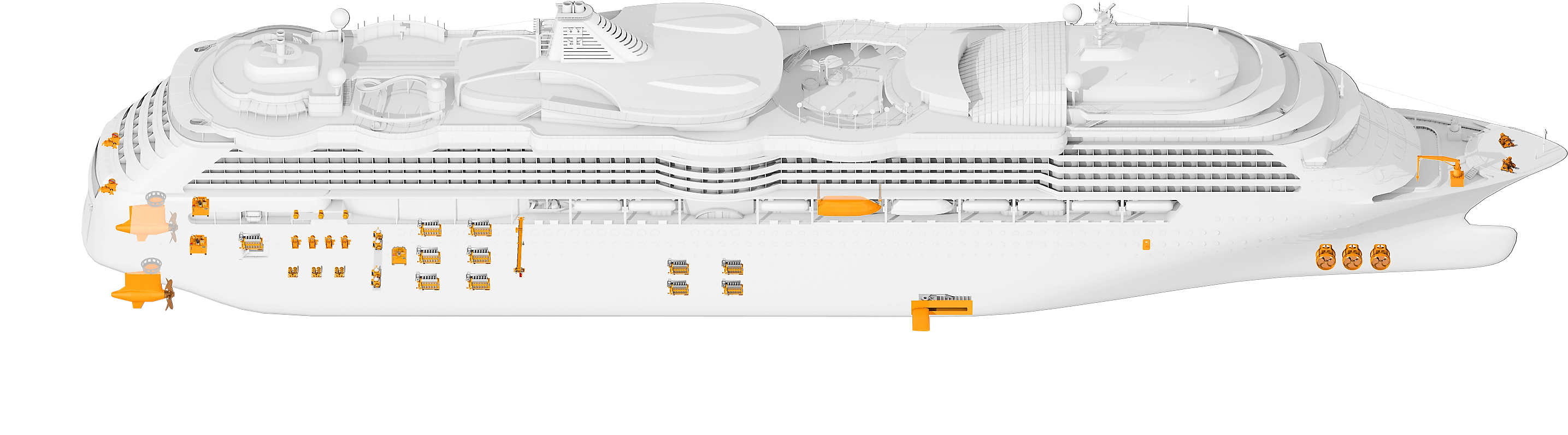 Cruise Vessel - Cruise Ship (3000x1000), Png Download