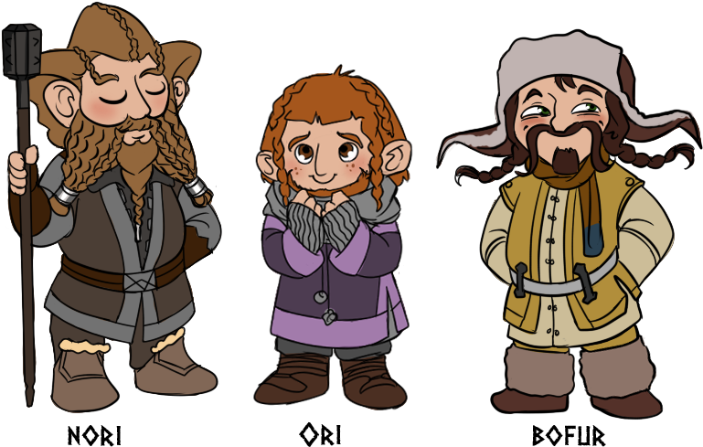 The Hobbit Clipart Chibi - Hobbit Nori Art (841x595), Png Download