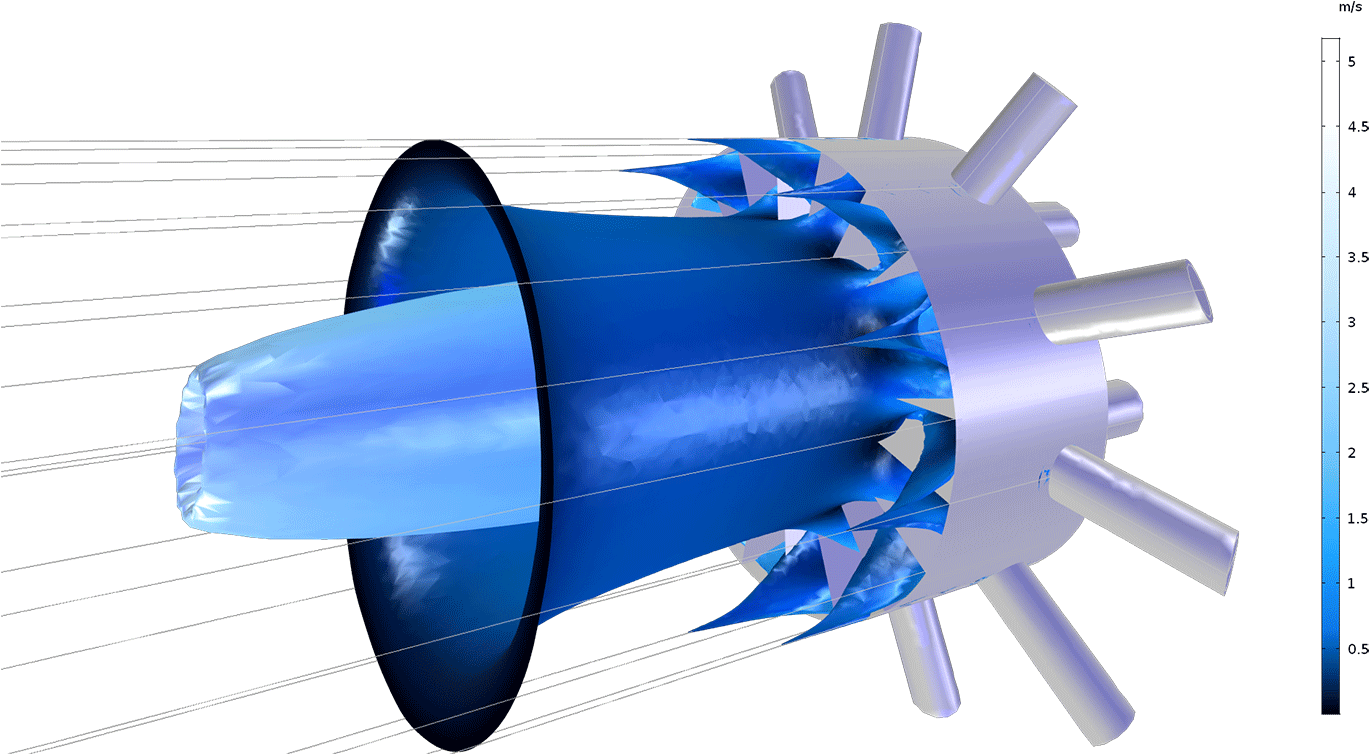 An Example Of Modeling Reacting Flow Using The Comsol - Cfd With Transparent Background (1400x788), Png Download