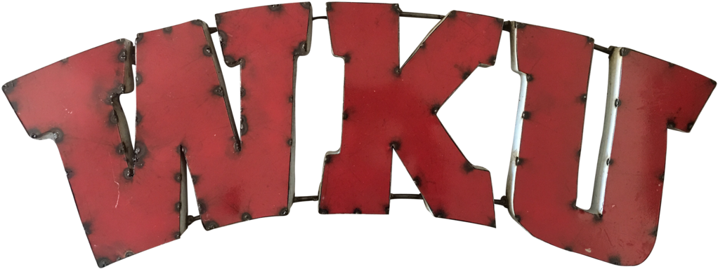 Western Kentucky University "wku" Recycled Metal - Western Kentucky Hilltoppers Metal Wall Décor (1024x1024), Png Download