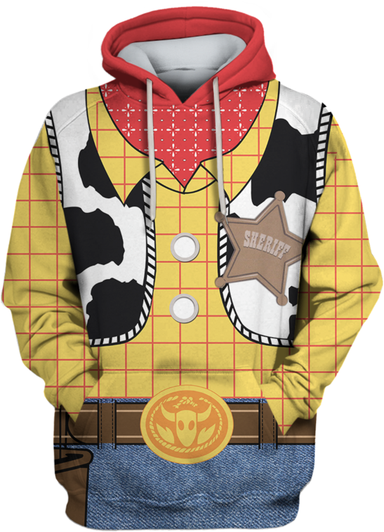 3d Toy Story Full Print T Shirt - Hoodie (800x799), Png Download