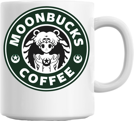 Sailor Moon Starbucks Logo Mug - Moonbucks Coffee (629x579), Png Download