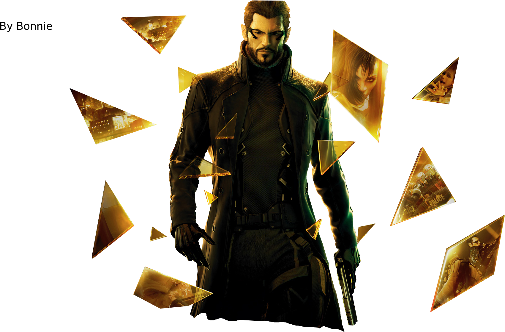 Deus Ex Hd Png - Deus Ex Human Revolution Png (1900x1200), Png Download