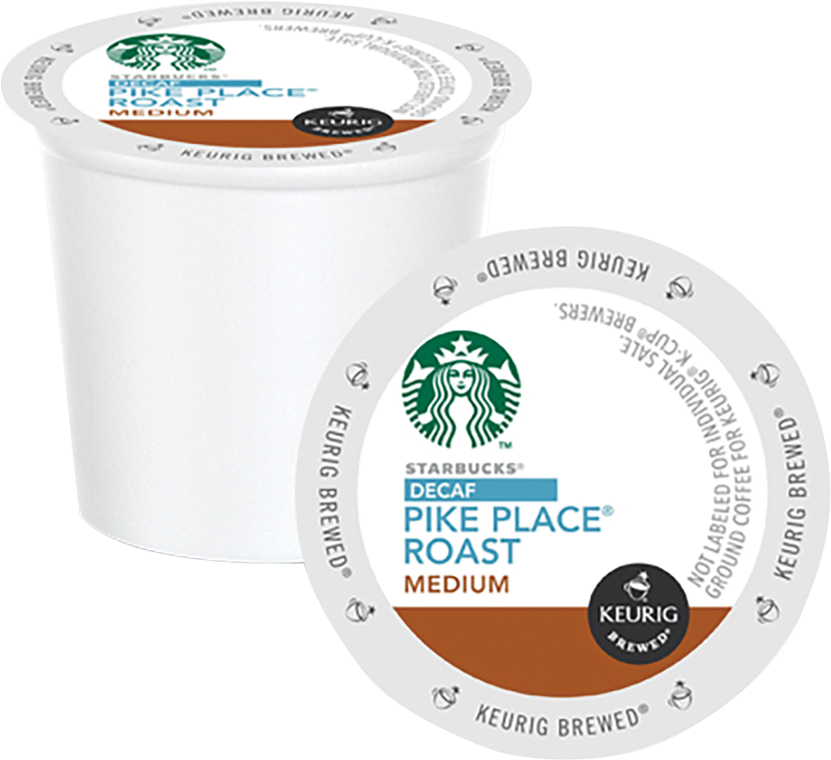 Starbucks® Coffee K-cups Decaf Pike Place® Medium Roast - Starbucks New Logo 2011 (850x850), Png Download